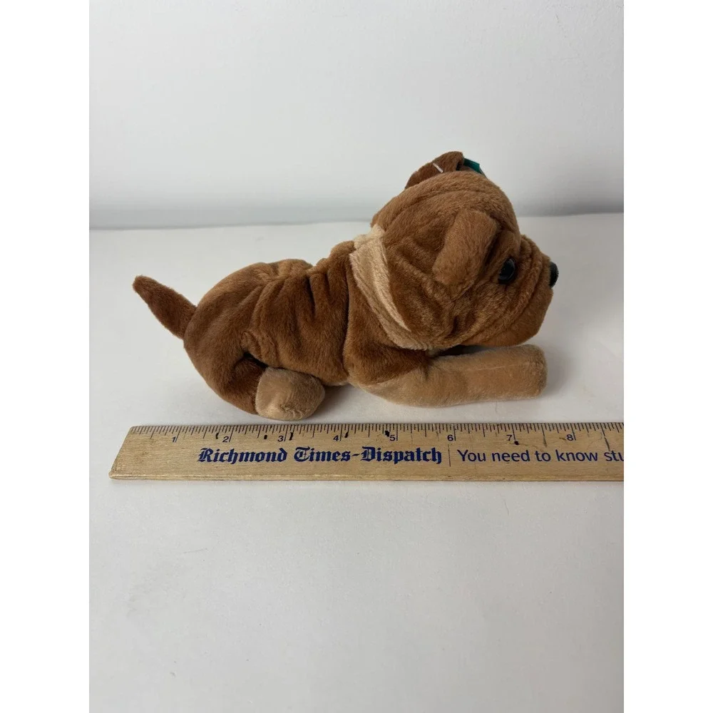 Vintage 1997 Avon Rumply the Sharpei Brown Dog Beanbag‎ Plush with Tags 7